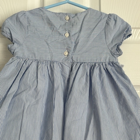 Janie and Jack white summer sun dress floral eyelash Size: 6-12 Months - Picture 5 of 10